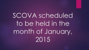 SCOVA scheduled to be held in the month
