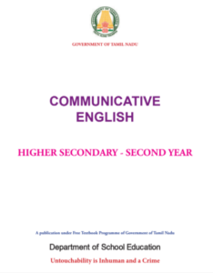 Class 12 Tamil Nadu board Communicative English Textbook