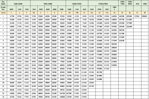 7th CPC Pay Matrix Rajasthan