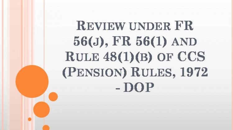 Review Under FR 56(j), FR 56(1) And Rule 48(1)(b) Of CCS (Pension ...