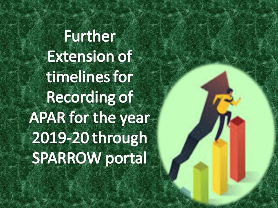 APAR for the year 2019-20 through SPARROW portal