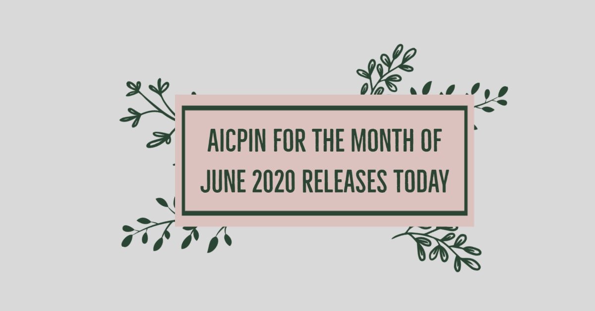 AICPIN for the month of June 2020 releases today