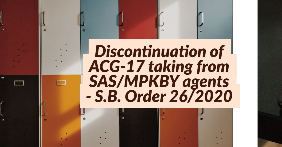 Discontinuation of ACG-17 taking from SAS_MPKBY agents - S.B. Order 26_2020