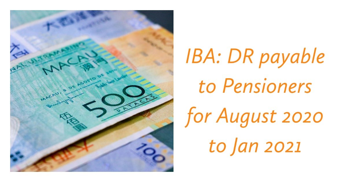 IBA_ DR payable to Pensioners for August 2020 to Jan 2021