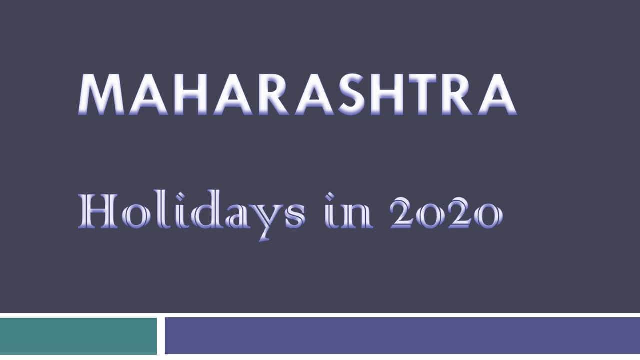 Maharashtra Holidays List 2020 Govtempdiary