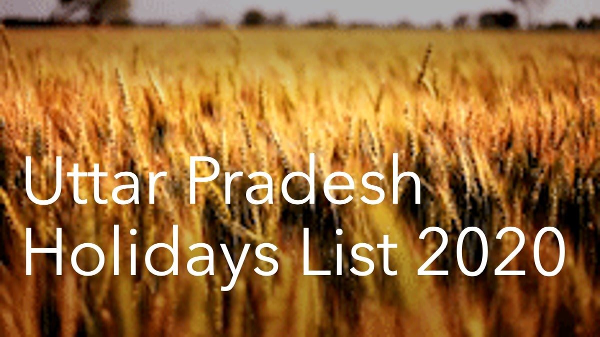 Uttar Pradesh Holidays List 2020