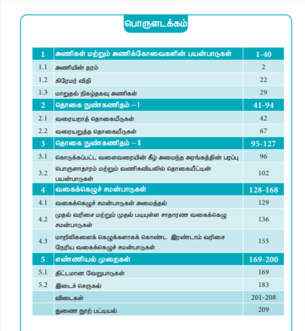 Tamilnadu Samacheer Kalvi 12th Business Mathematics and Statistics Vol ...