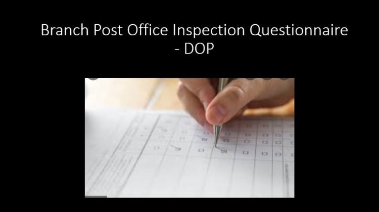 branch post office inspection questionnaire