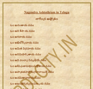[PDF] Nagendra Ashtothram Lyrics in Telugu PDF – Govtempdiary