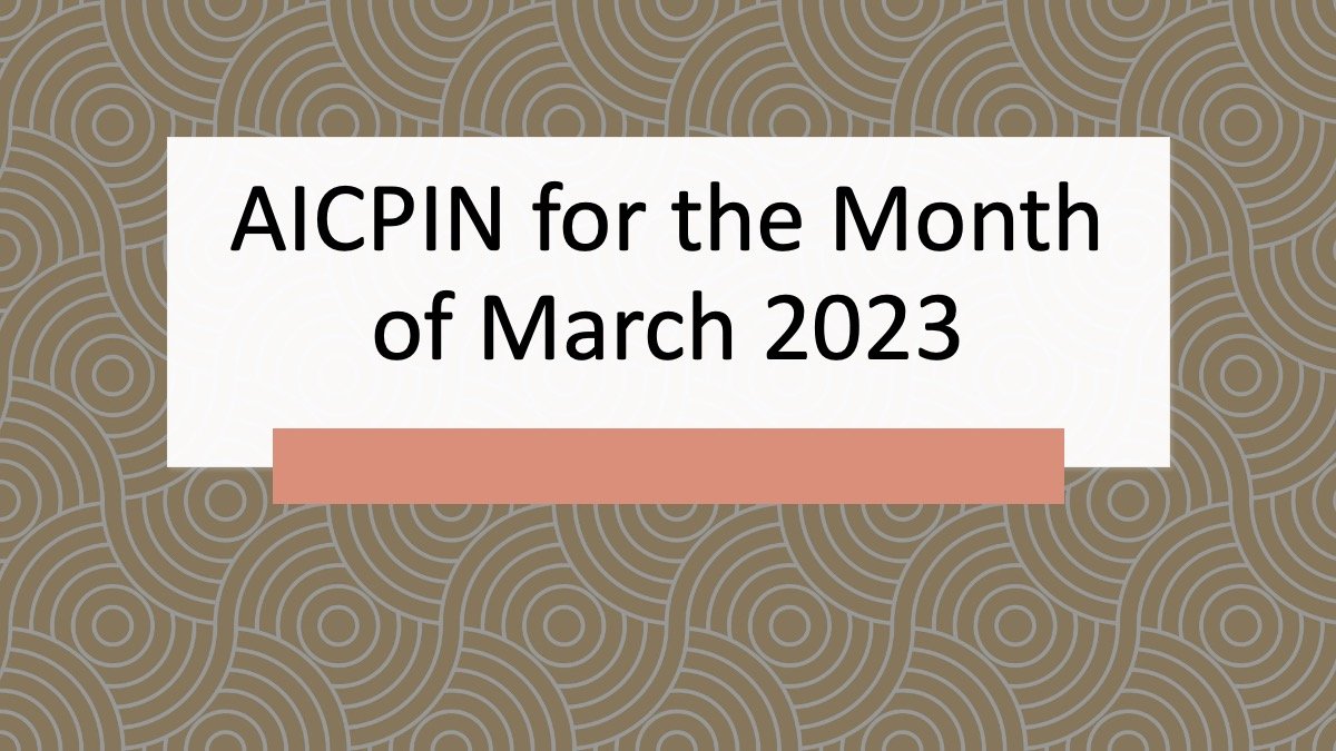 AICPIN MARCH 2023