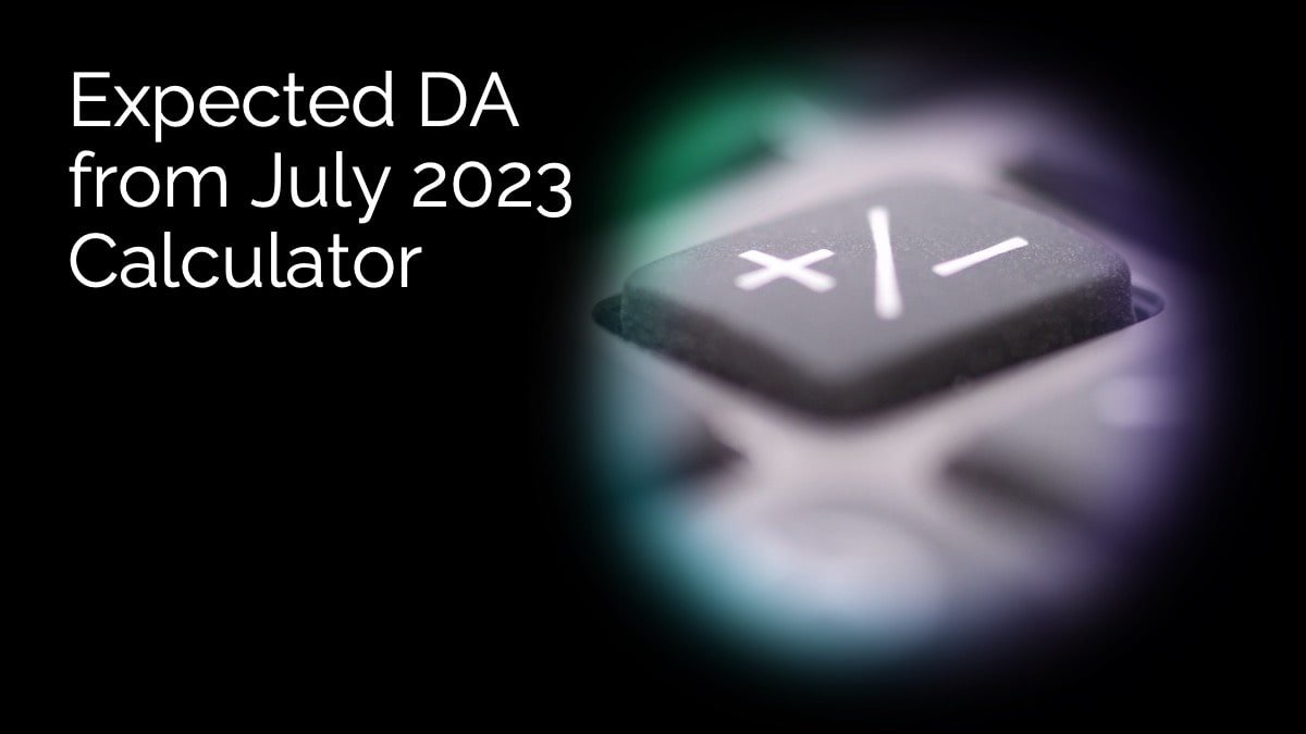 DA calculator july 2023